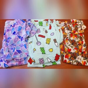 2t long sleeve bamboo pajama set bundle of 3